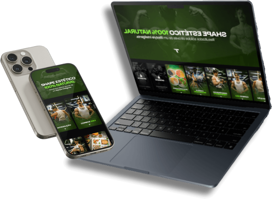 Área de Membros Trainity Club no celular